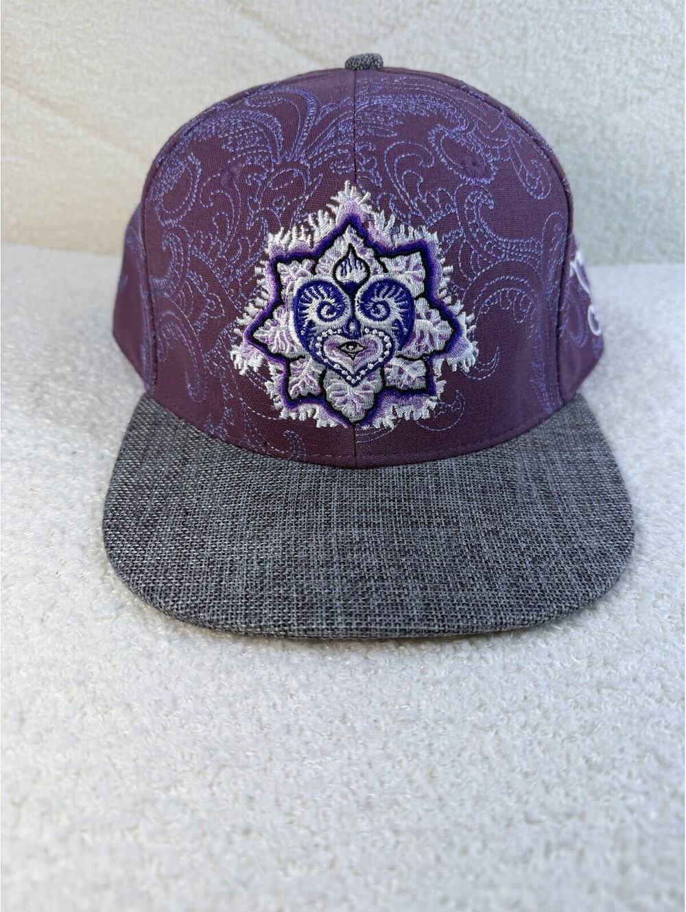 Grassroots California Randal Roberts Mandala Snapback Cap Hat Purple S/M Ltd Ed - Picture 1 of 8